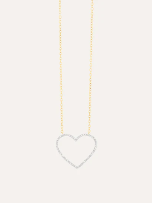 Silver Linings Heart Diamond Necklace in Gold – ELEVEN11 ACCESSORIES