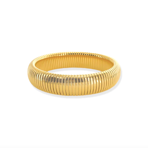 Single Coil Bracelet in Gold