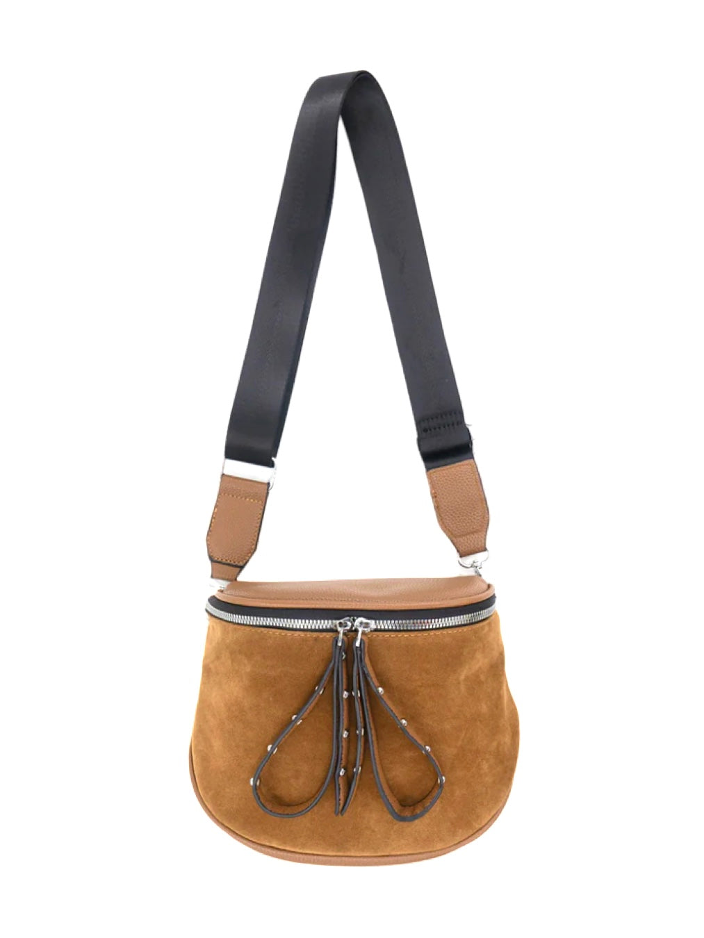 Stella Sueded Crossbody Bag in Khaki