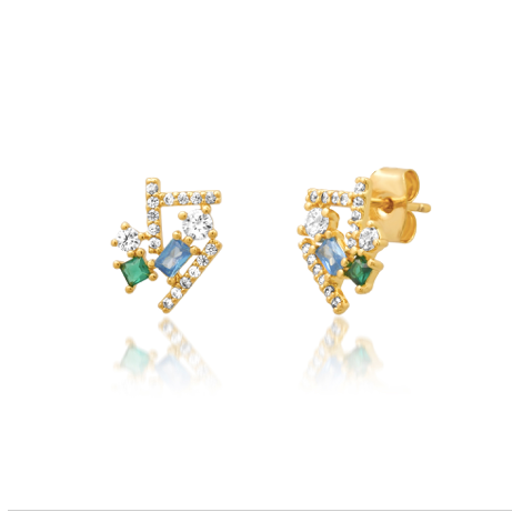 Tai Sticks and Stones Earring in Gold
