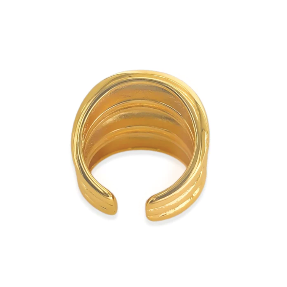 Triple Bubble Ring in Gold