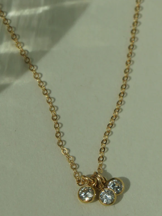 Trizare Necklace in Gold