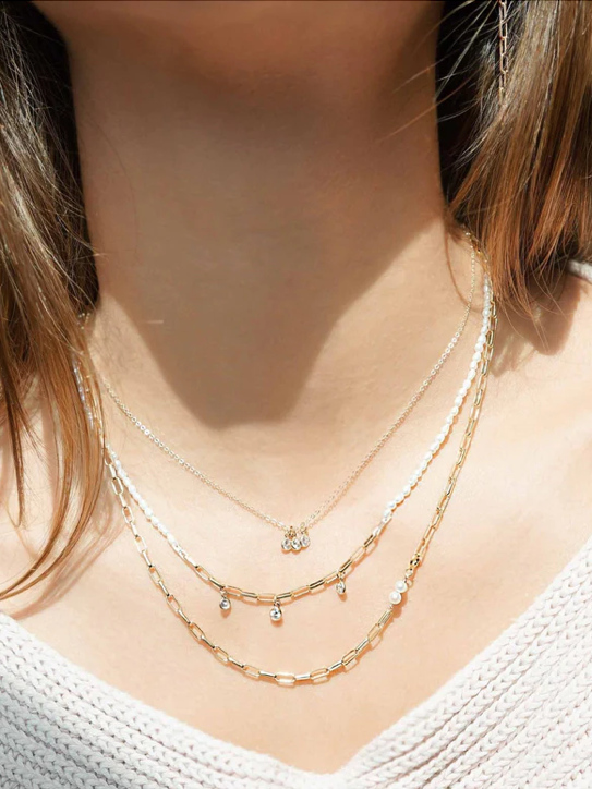 Trizare Necklace in Gold