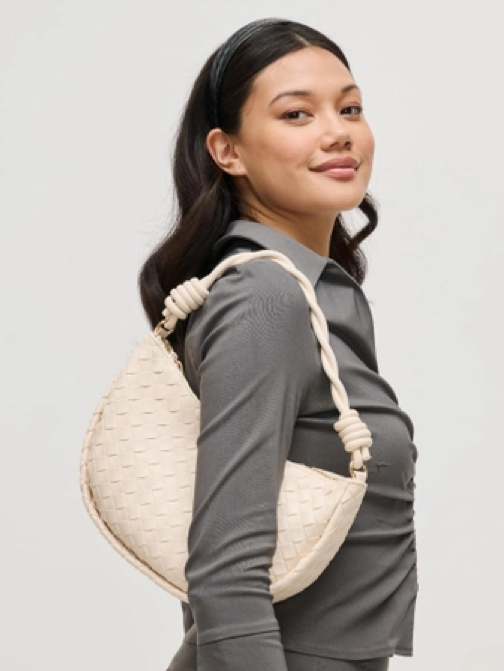 Violet Hobo in Ivory