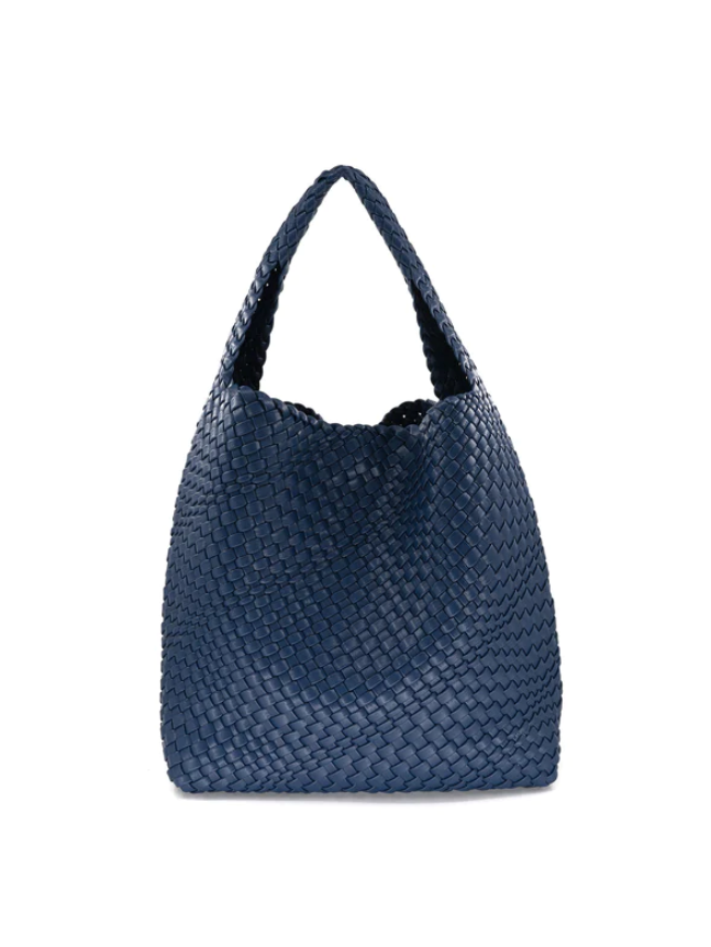 Woven Tote Navy