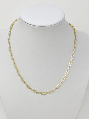 Renee 16" Chainlink Necklace in Gold