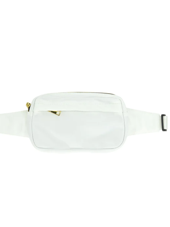 BC Nylon Fanny Pack in White