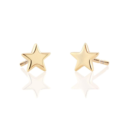KN Star Studs in Gold