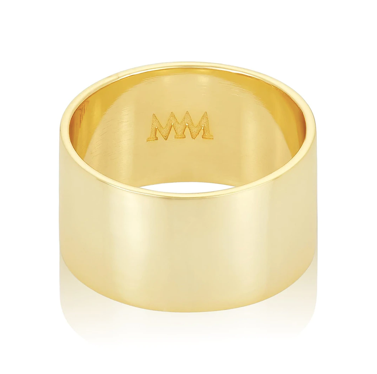Atlas Thick Band Ring in Gold