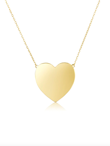 XL You Have My Heart Necklace in Gold