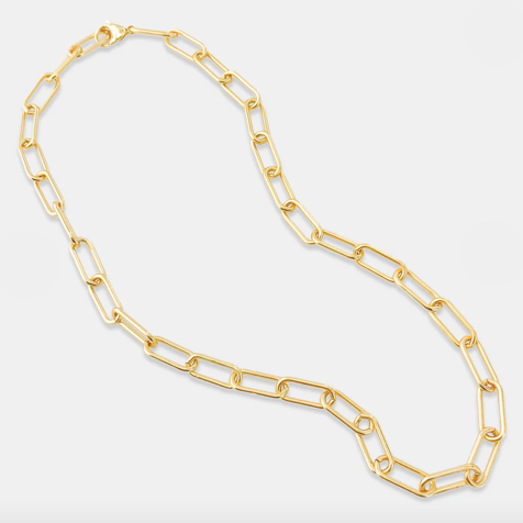 All Day Chainlink Necklace in Gold