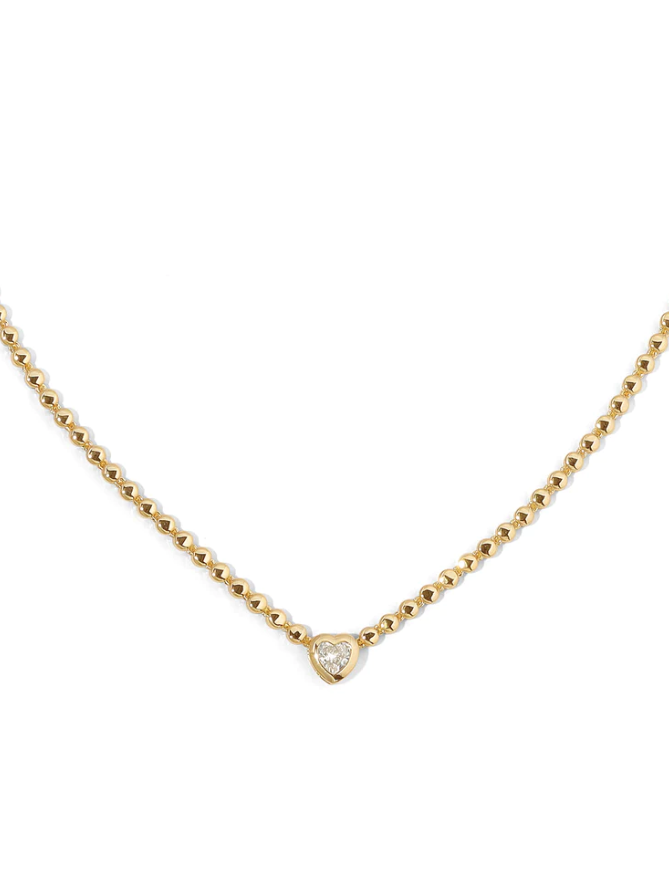 Ardor Solitaire Necklace in Gold