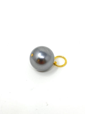 Charming Pearl Charm in Grey