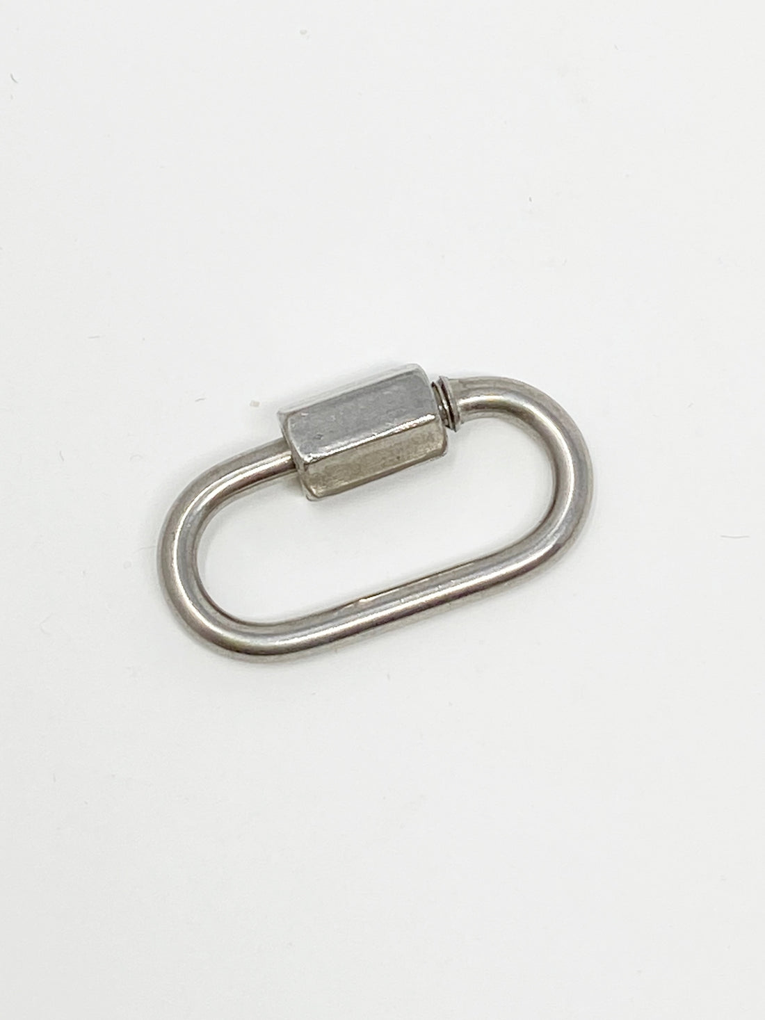 Charming Carabiner Clip in Silver