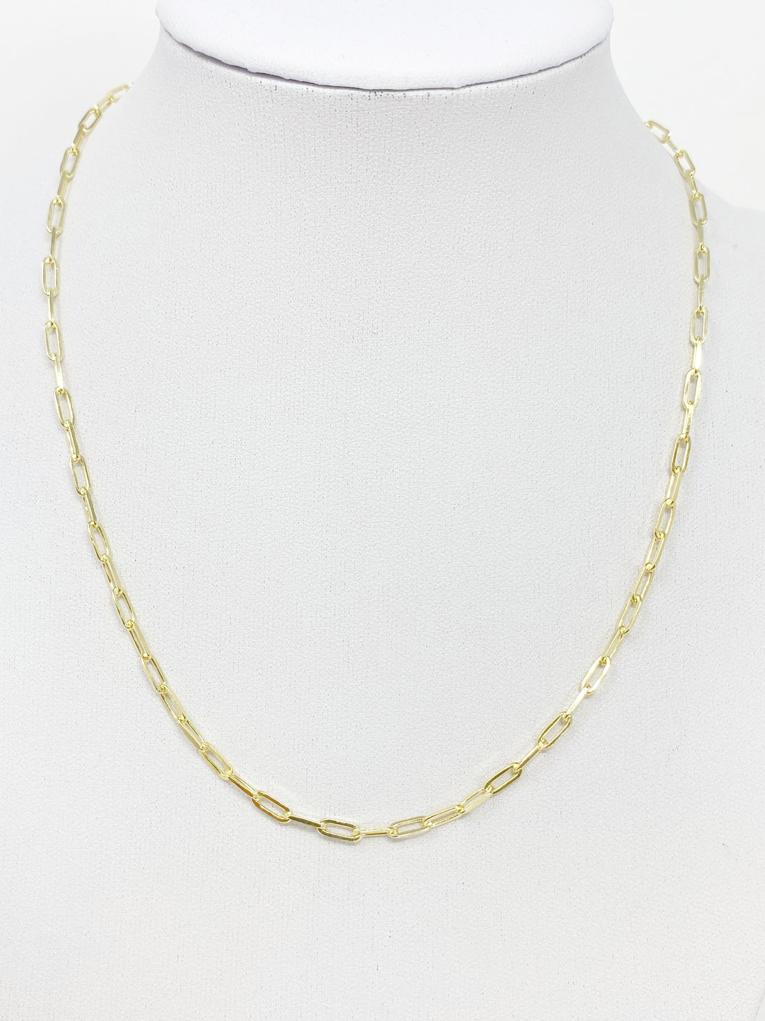 Charming Chainlink Necklace in Gold 16"