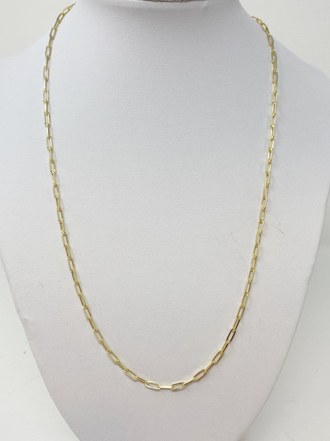 Charming Chainlink Necklace in Gold 20"