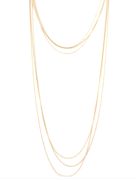 Delicate Multi-Strand Necklace in Gold