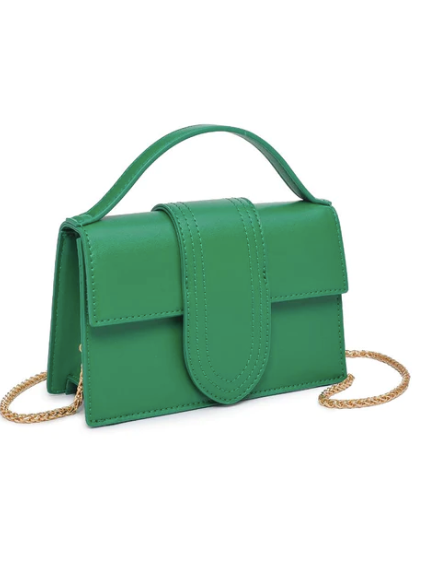 Elizabeth Vegan Leather Bag in Green
