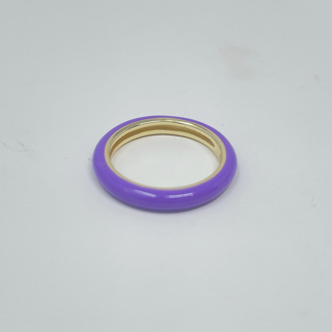 Enamel Ring in Bright Purple
