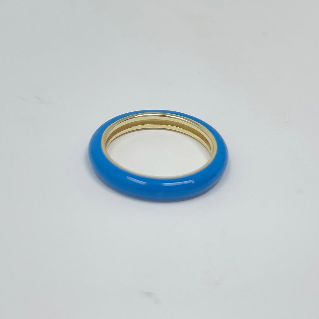 Enamel Ring in Cobalt Blue