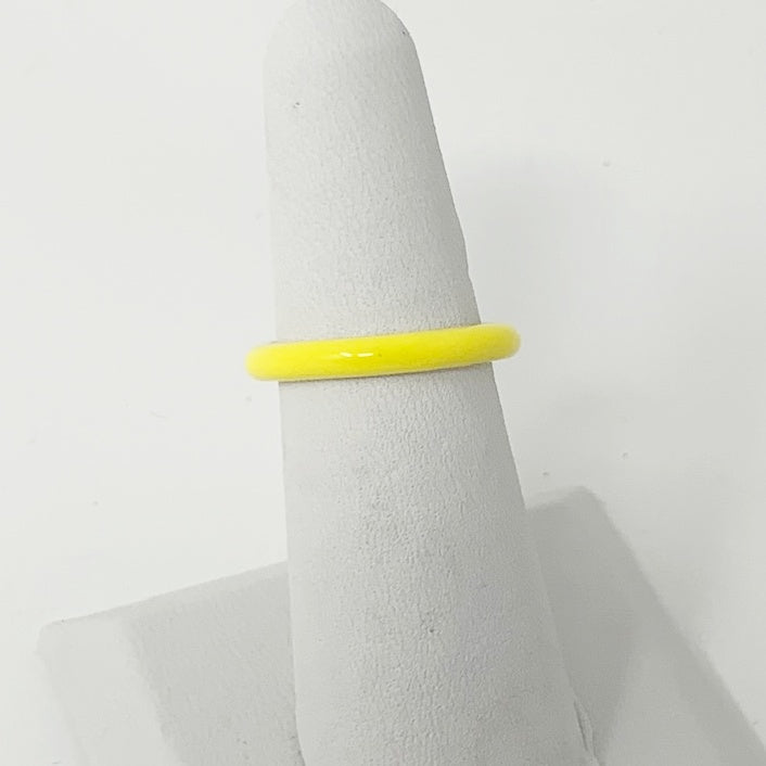 Enamel Ring in Yellow