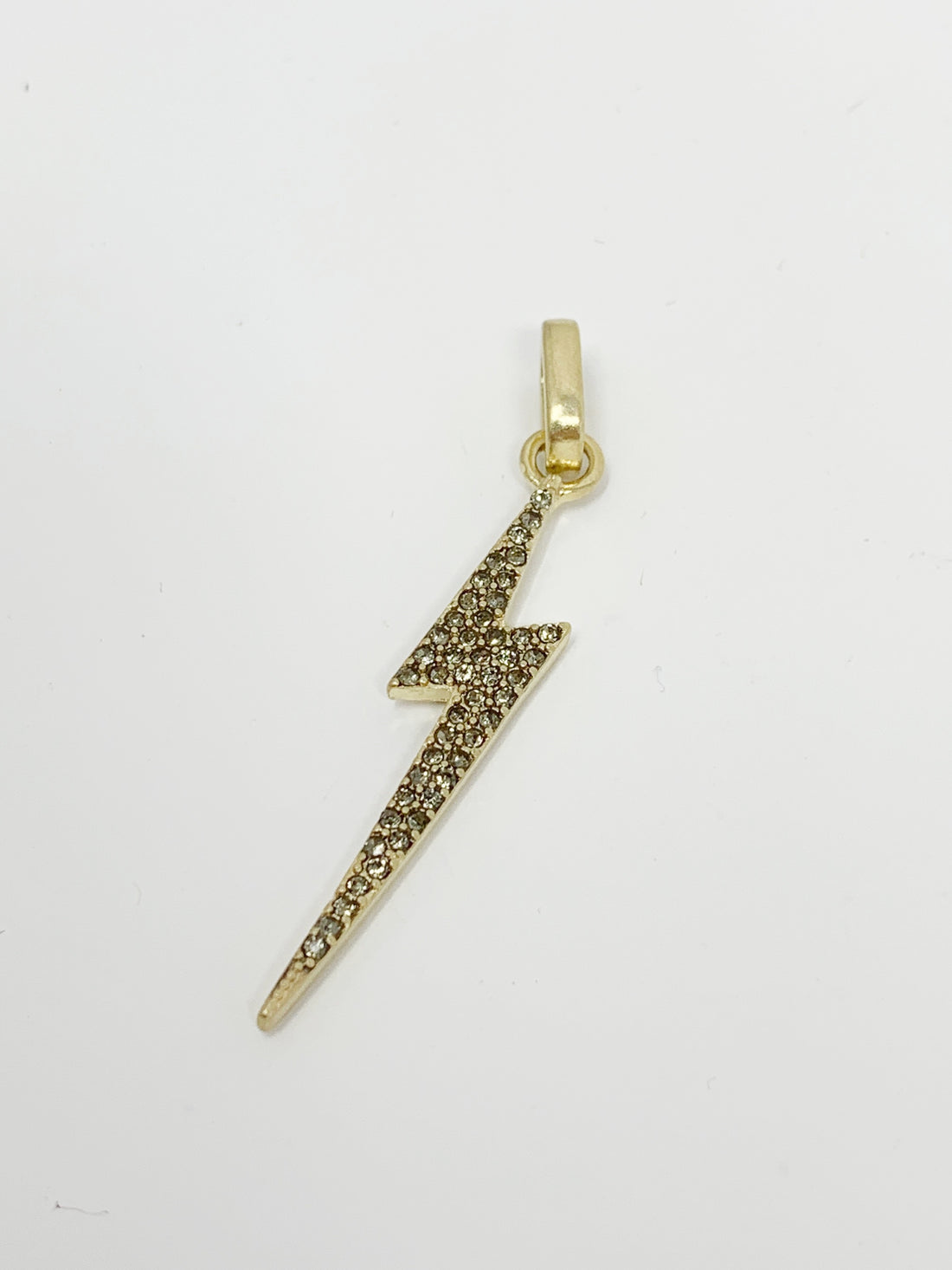 Charming Pave Bolt Charm in Gold