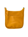 Saddle Bag in Vegan Leather in Mustard