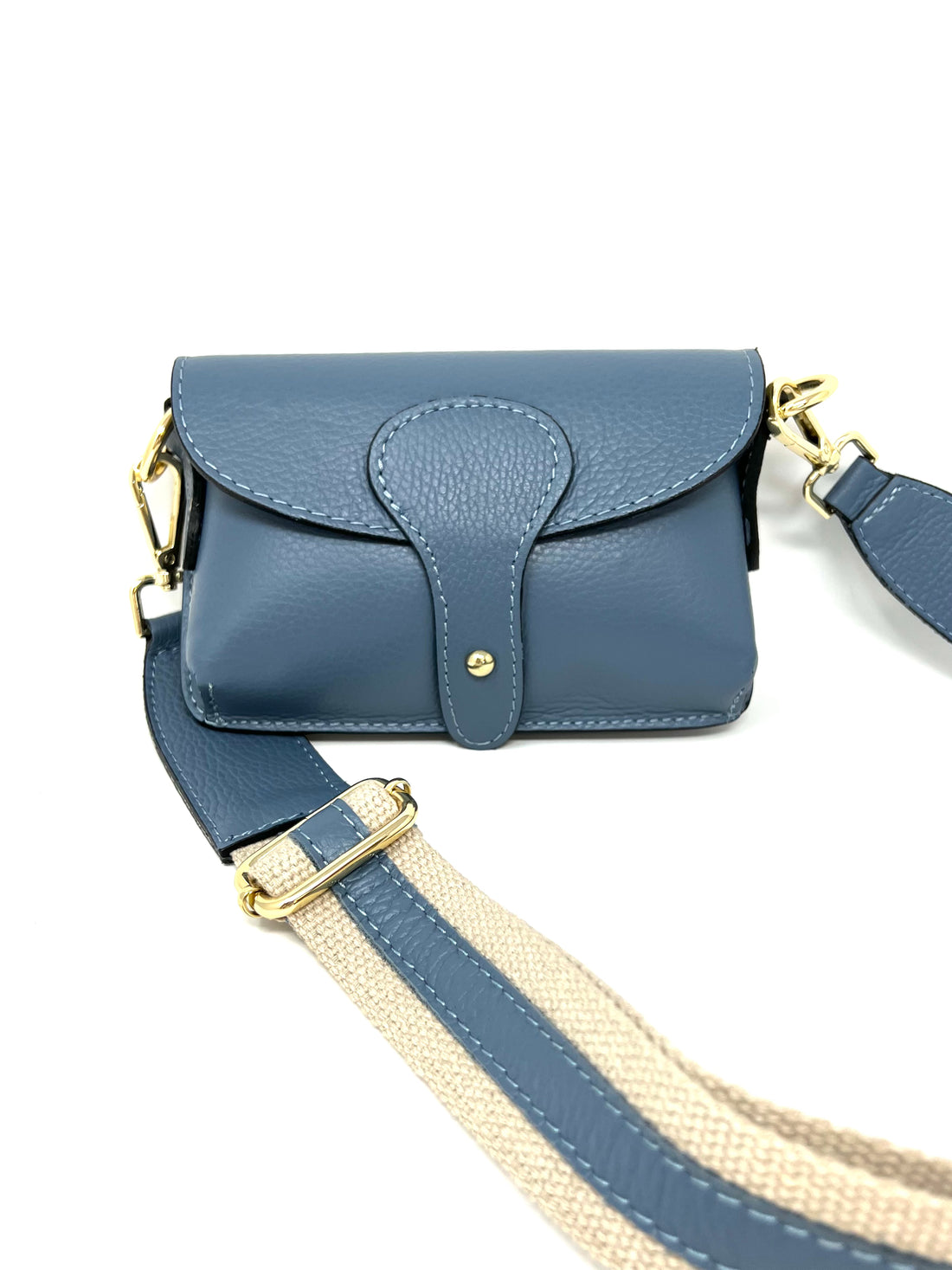 Ford Leather Mini Bag in Slate Blue