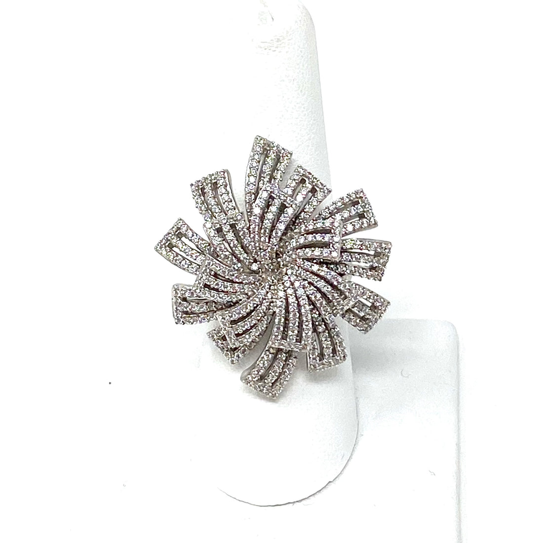 Maria Pave Ring in Silver