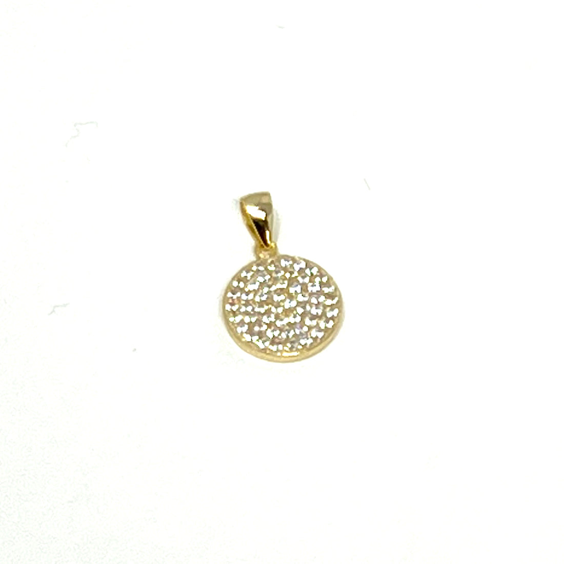 Charming Pave Chip Charm in Gold