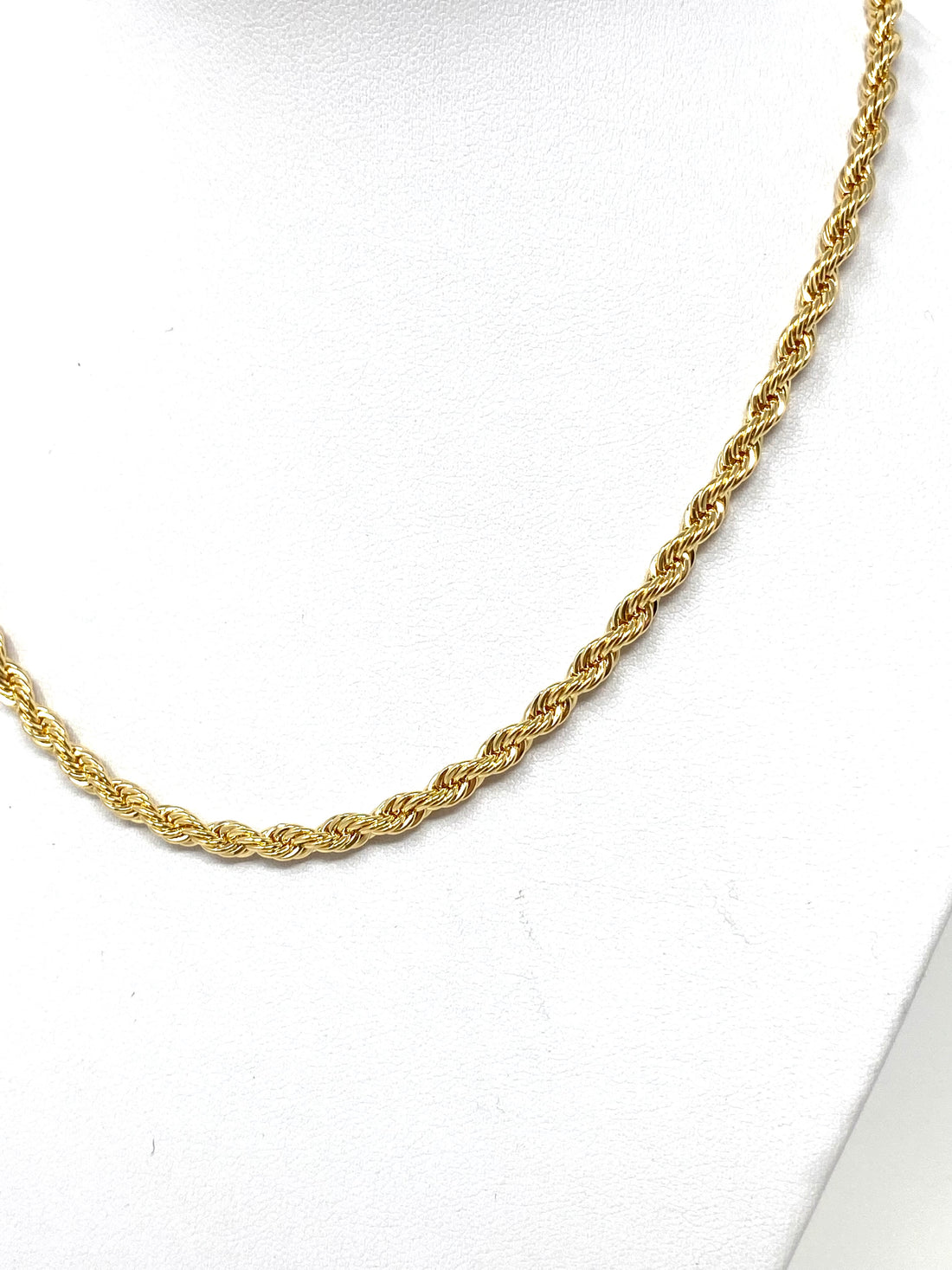 Miles 16" Chunky Rope Chain Necklace in 14k Gold