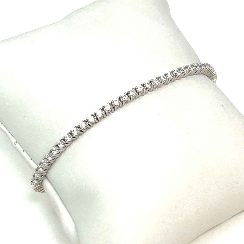 Phoebe Tennis Bracelet in Silver