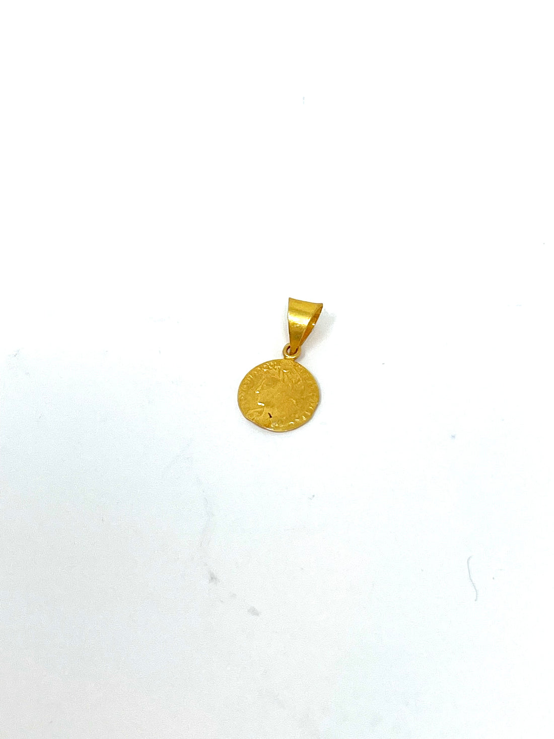 Charming Mini French Coin Charm in Gold