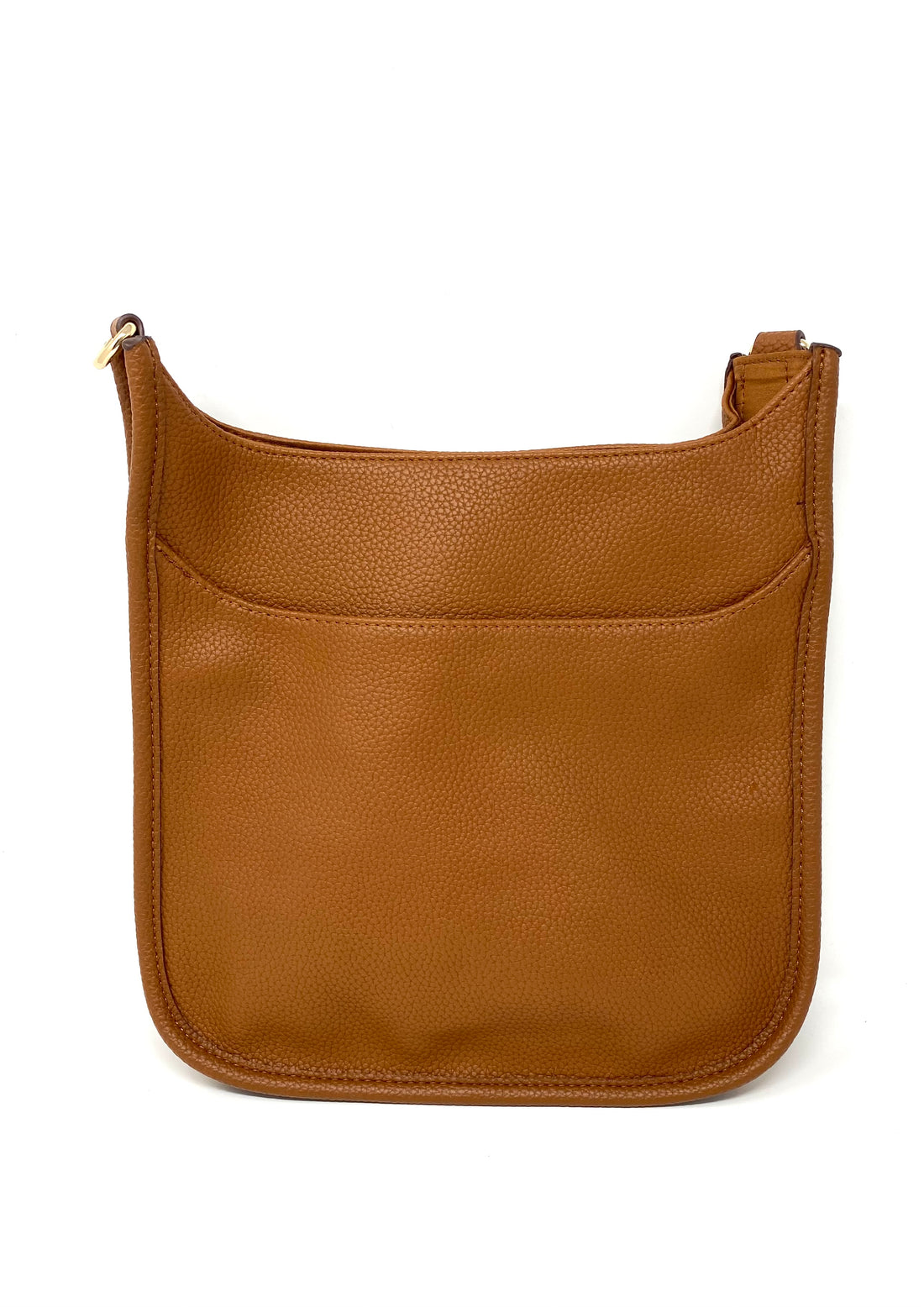 Saddle Bag in Vegan Leather in Cognac