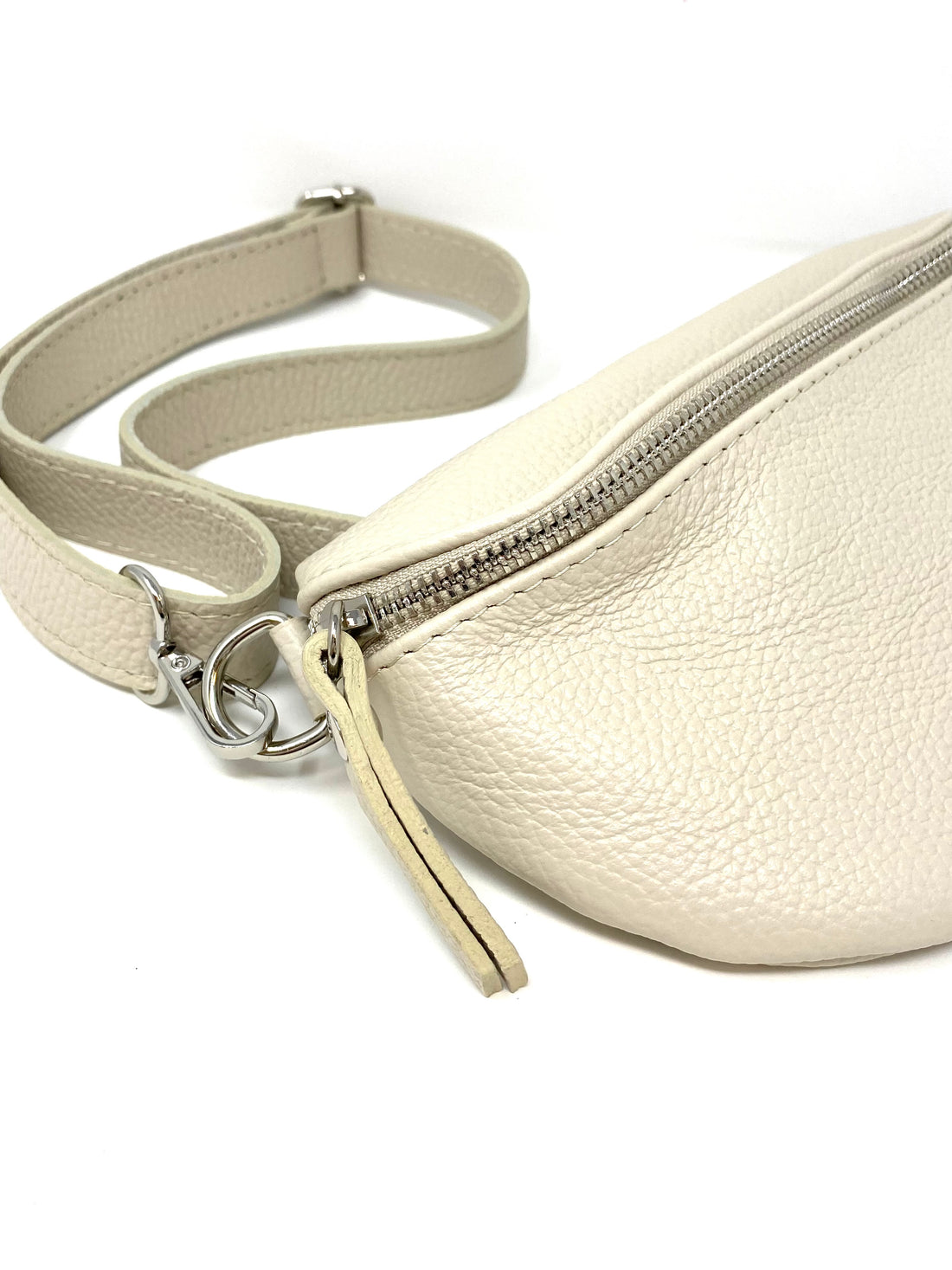 Sol Leather Fanny Pack in Bone