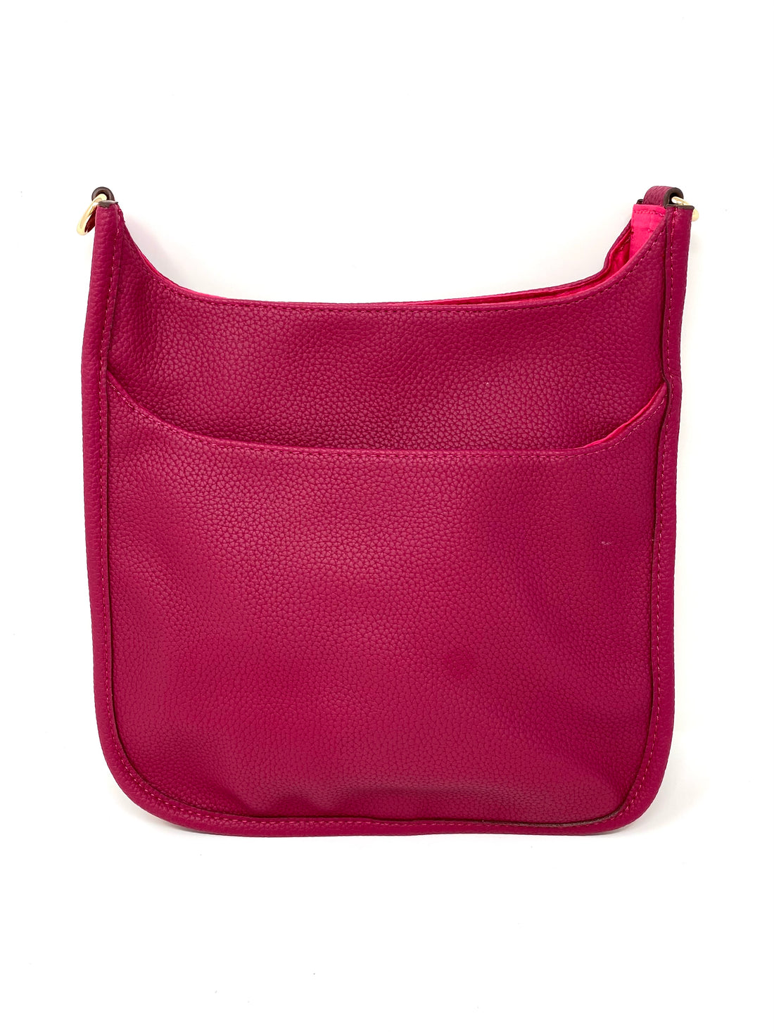 Saddle Bag in Vegan Leather in Berry