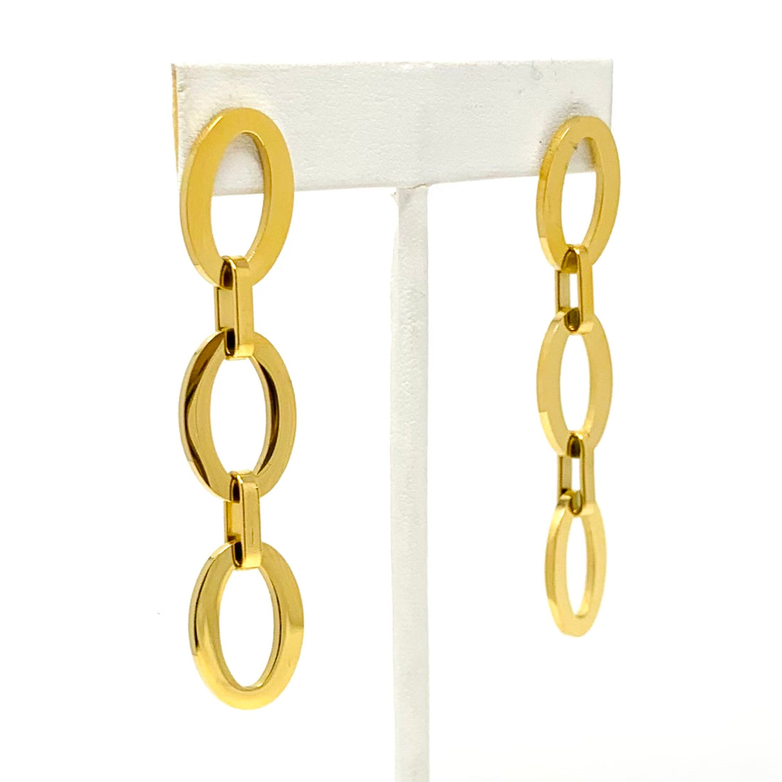 Trifecta Earring in Gold