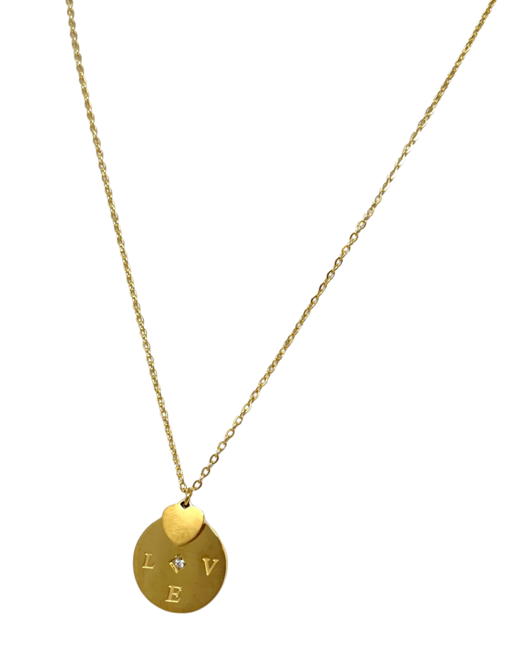 LOVE Coin Necklace