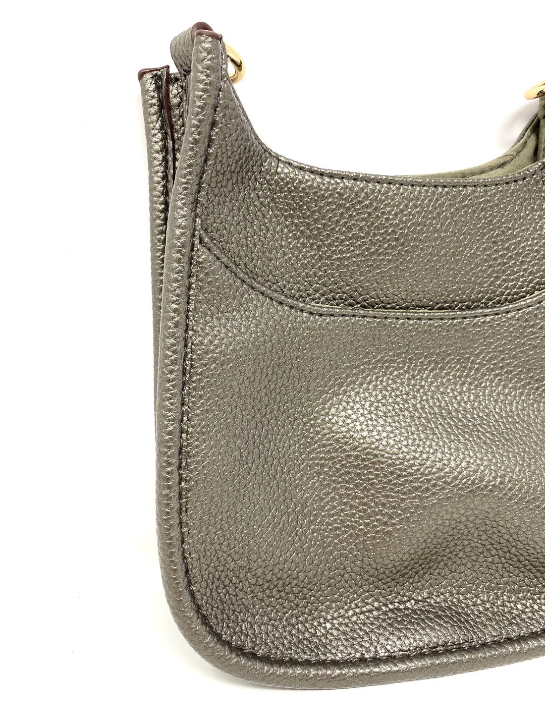 Mini Saddle Bag in Vegan Leather in Graphite