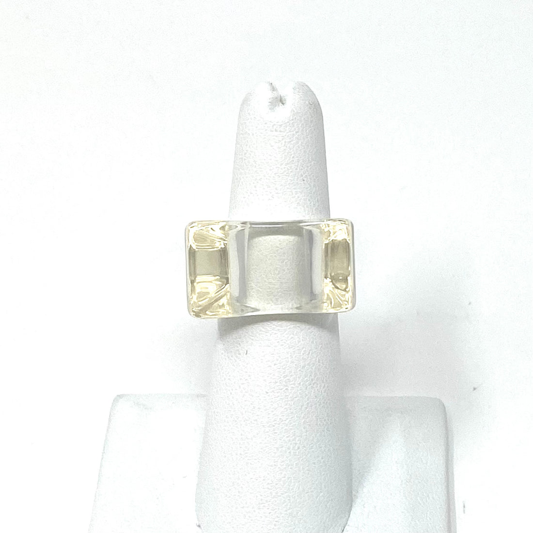 Skate Lucite Ring Clear