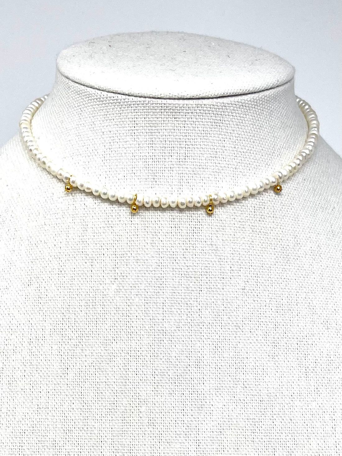 Drip Pearl Choker Necklace