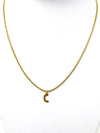 Little Initial Necklace in Gold