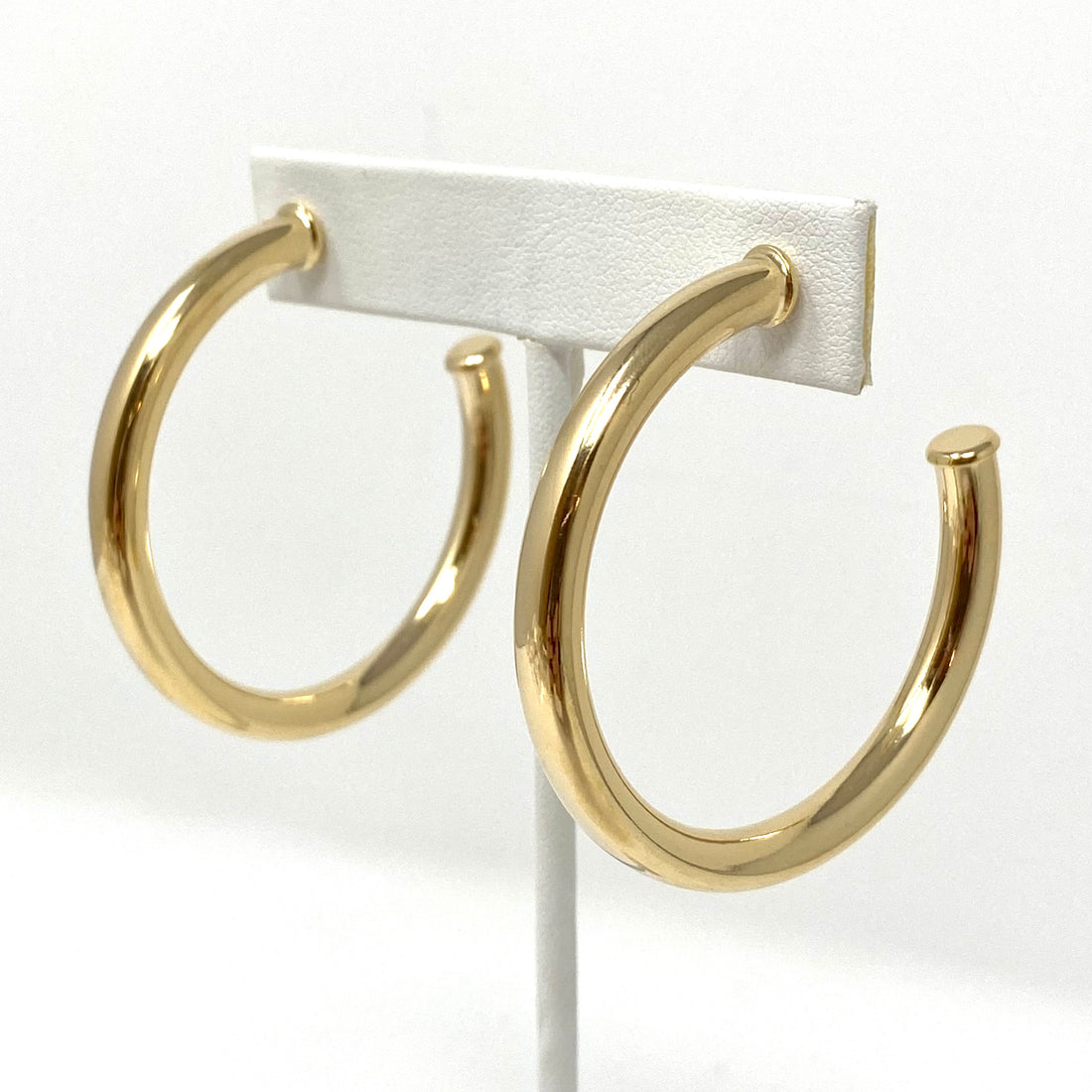 Large Tube Hoops in 14K Gold Fill