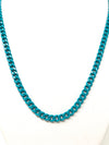 Madison Color Coated Curb Chain in Teal