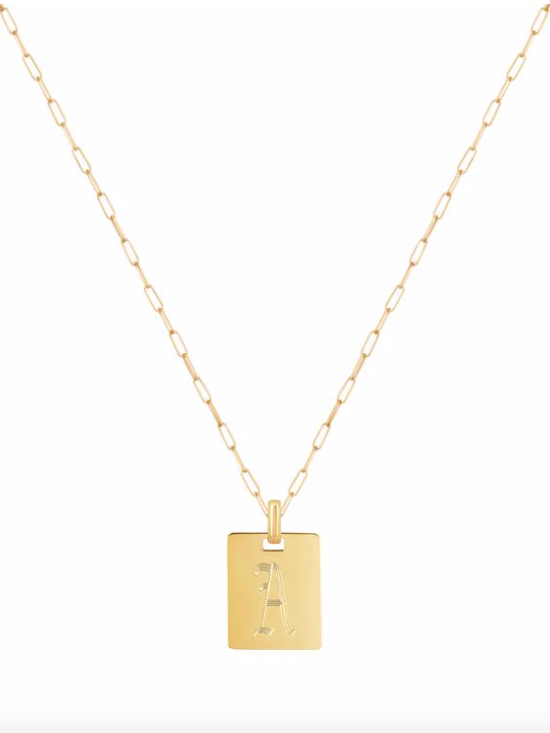 Say My Name Necklace in Gold