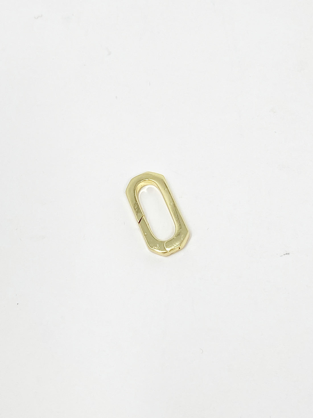 Charming Small Rectangle Spring Clasp in Gold