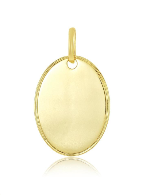 Charming Oval Charm in Gold