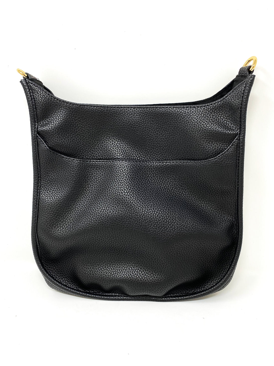 Saddle Bag in Vegan Leather in Black