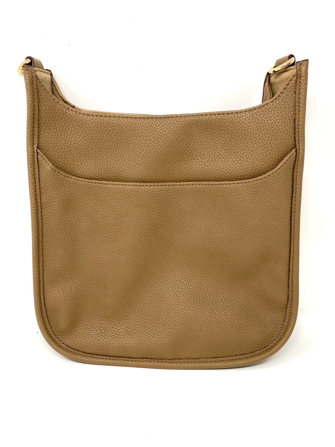 Saddle Bag in Vegan Leather in Khaki