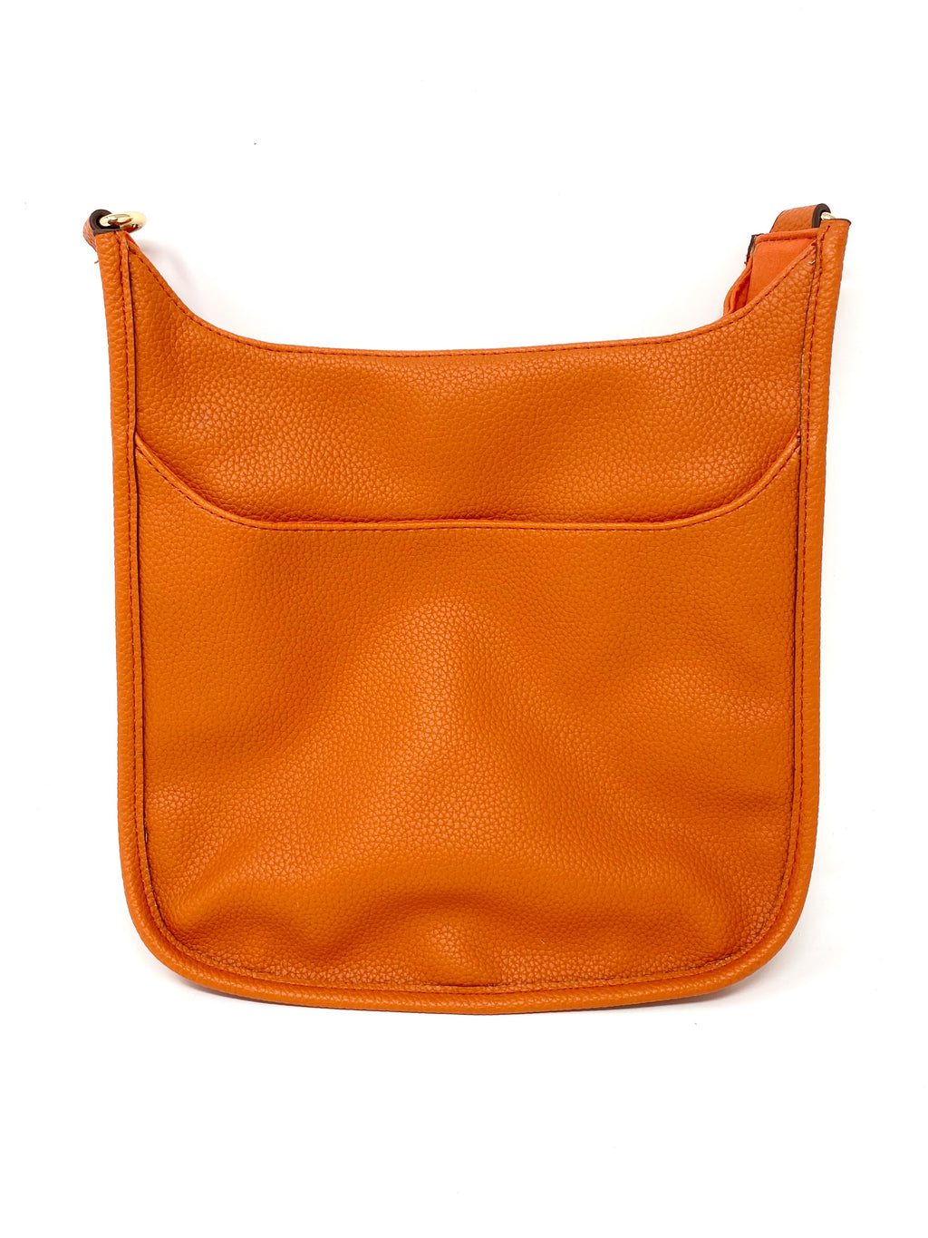 Saddle Bag in Vegan Leather in Orange